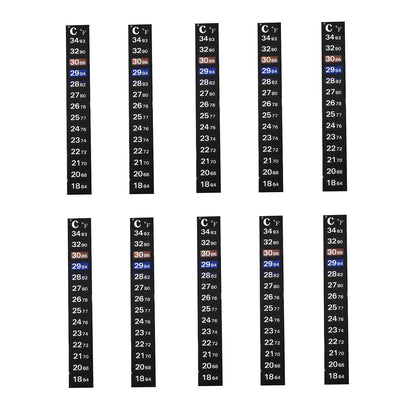 Thermometer Strip Adhesive Strip for Fish Tank, Digital Temperature Sticker for Aquarium, Liquid Crystal Sensor Thermometer