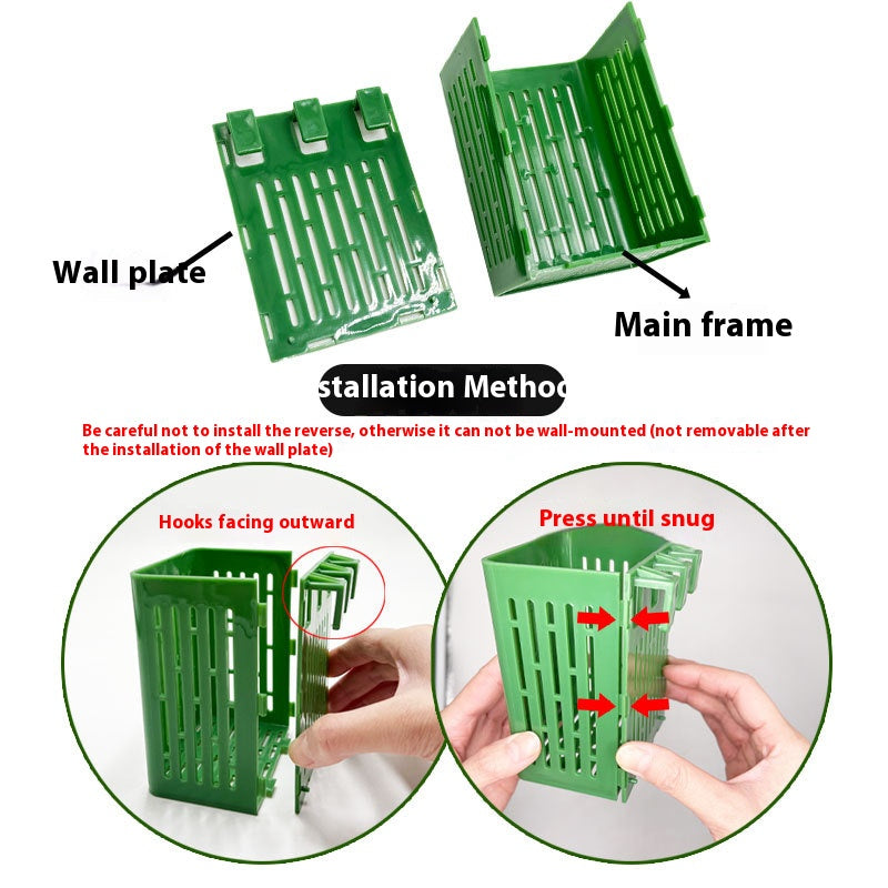 Fish Tank Plant Plastic Hydroponic Basket, Aquarium Plant Stand, Hanging Aquatic Plant Holder Pot, Aquarium Aquascape Decorations for Aquarium or Fish Tank Aquaponics and Hydroponic Plants, with Hooks Can Be Hung on the Edge of the Tank