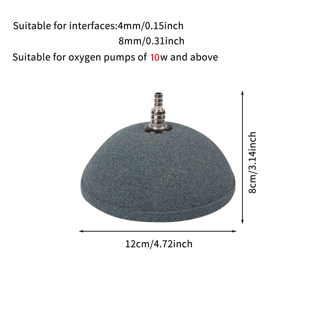 Aquarium Bubble Disk for Fish Tank, High-Temperature Sintered Oxygenator, Easy to Clean