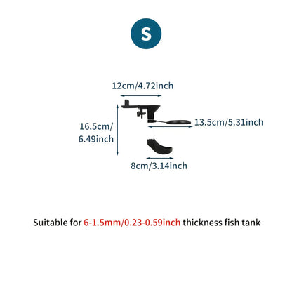 Aquarium Feeding Tube with Floating Feeding Ring for Fish Tank, Shrimp Feeding Tube and Dish Set, Can Be Clamped to the Tanktransparent with Black, Fish Shrimp Food Feeder