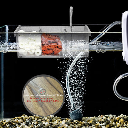 Fish Tank Filter, Wet Dry Separation Hanging Purify Water, Filtro Para Pecera Acrylic External Filter, Small Aquarium Filter Accessories