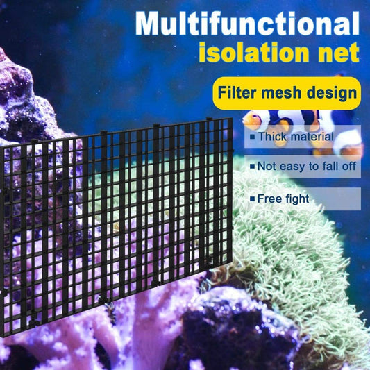 4/8/12PCS Aquarium Grid Plastic, Fish Tank Divider, Egg Crate for DIY Filtration and Bottom Protection in Aquascaping