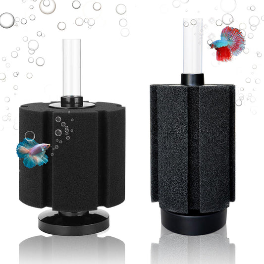 Aquarium Large Bio Sponge Filter Quiet Betta Fry Shrimp and Small Fish Foam Filter for Fish Tank Up to 60 Gallon