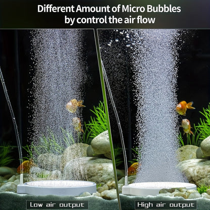 Nano Air Stone Oxygen Bubble Diffuser, Bubble Disk, Aquarium Bubbler Stone