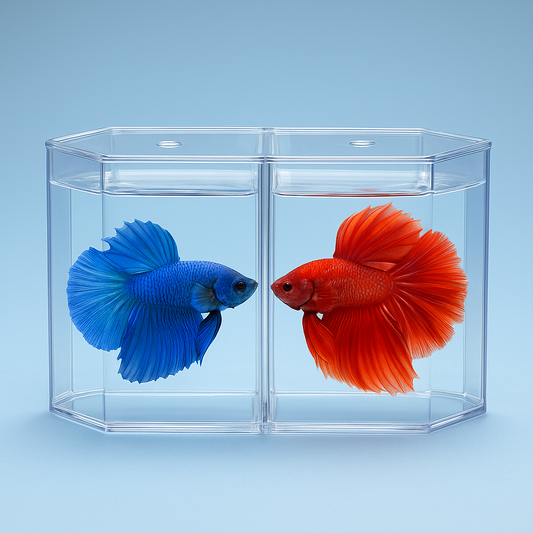 Aquarium Fish Breeder for Betta Small Aquarium Fish, Double-Compartment High-Permeability Isolation Multipurpose Box, Compartment Box Isolation Room for Guppies Mixed Breed
