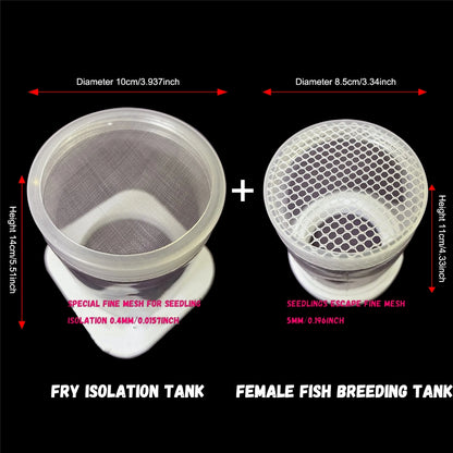 Fish Breeding Box for Aquarium,Hatchery Box for Fish Tank & Aquarium Accessories,Plastic Isolation Box for Guppy Betta Baby Fish