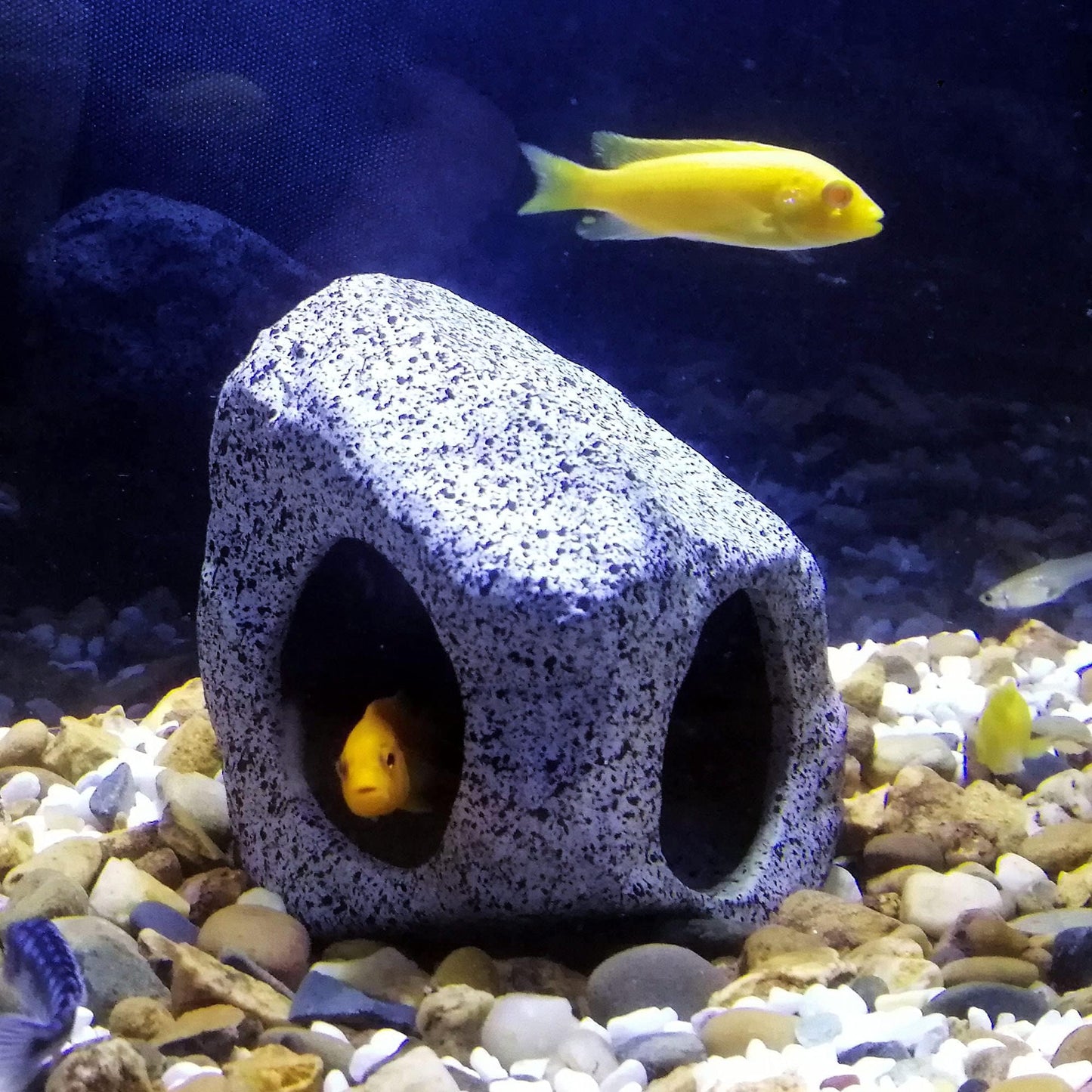 Aquarium Hideaway Rock Cave for Aquatic Pets to Breed, Decor Stone for Betta
