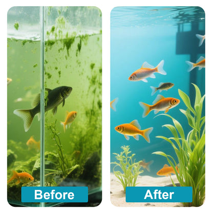 Aquarium Filter for Fish Tank, Automatic Fish Tank Suction Filter, Aquarium Accessories for Fish Tank(Air Pumps not Included)