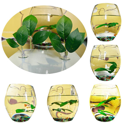 3Pcs/Set Betta Fish Resting Leaf Hammock for Aquarium, Betta Fish Bed & Betta Hammock, Betta Fish Tank Accessories, Aquarium Fish Tank Decorations, Fish Leaf Pad Fish Tank Accessories, Aquarium Decor Simulating Plants