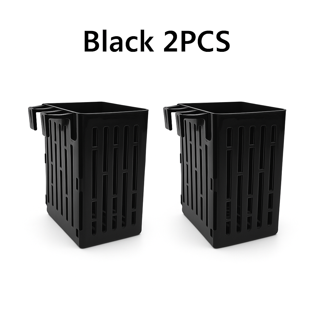 Fish Tank Plant Plastic Hydroponic Basket, Aquarium Plant Stand, Hanging Aquatic Plant Holder Pot, Aquarium Aquascape Decorations for Aquarium or Fish Tank Aquaponics and Hydroponic Plants, with Hooks Can Be Hung on the Edge of the Tank