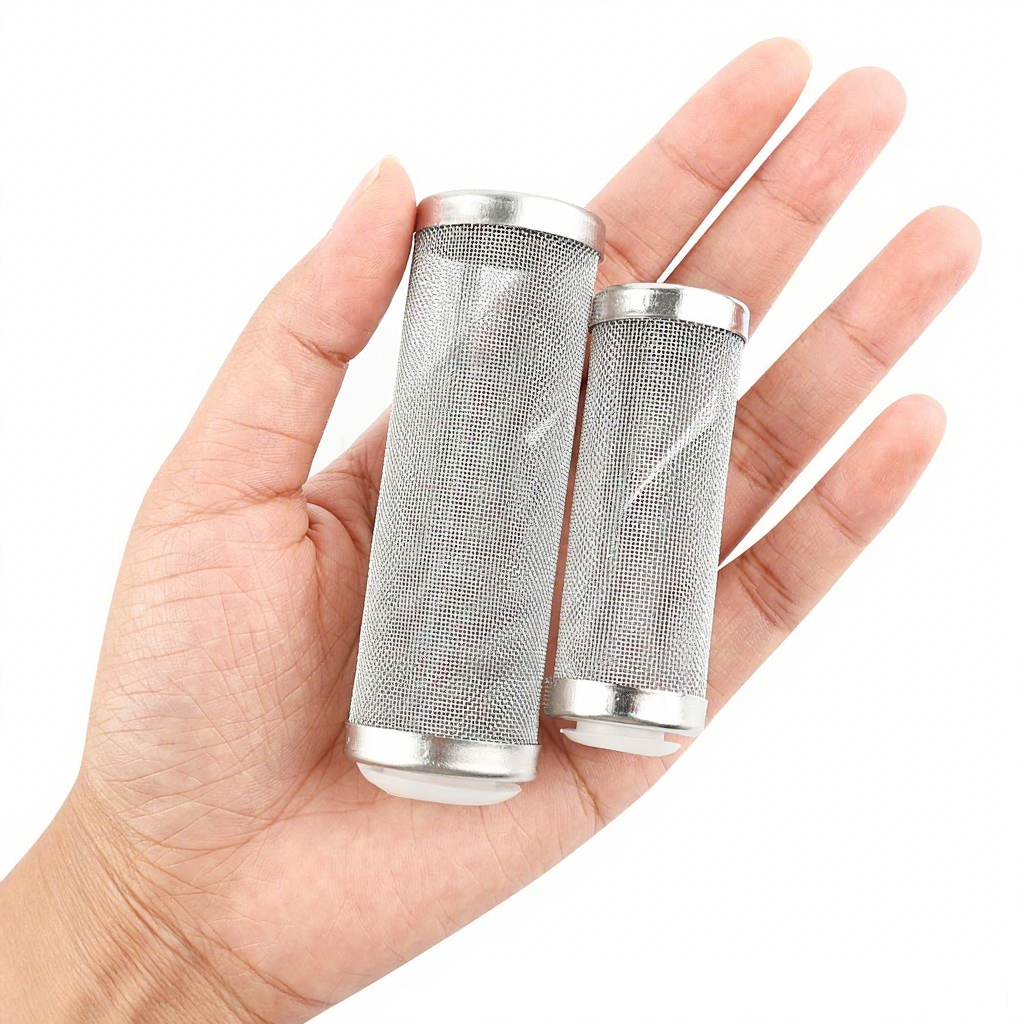 2PCS Aquarium Filter Intake Guard, Stainless Steel Mesh Inflow Aquarium Filter Guard Intake Cover for Shrimp and Fish, Water Inlet Protector 12/16MM