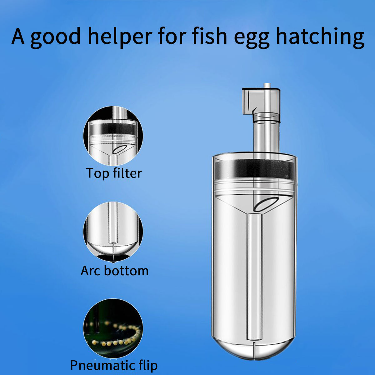 Aquarium Cichlids Fish Egg Incubator Tumbler Fish Hatchery Mouth-Brooding 60mm/2.36inch (Pump Not Included)