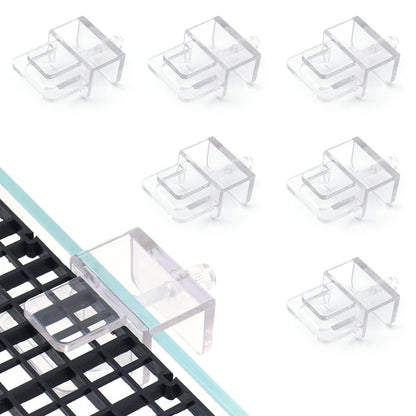 6pcs Transparent Tray Support Frame Partition Frame, Aquarium Lid Clips Suitable for Plastic Dividers and DIY Anti-Jump