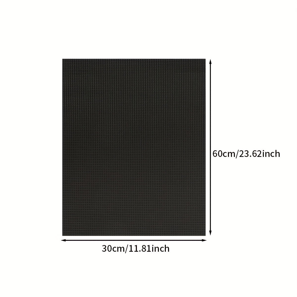 Aquarium Leveling Mat, 10 Gallon Fish Tank Mat for Shock Absorbing, 19.68 X11.81 Inches Compressible Neoprene Mat, Heavy Weight Support Fish Tank Cushions Nonslip Aquarium Bottom Pad, Black Foam Leveling Mat