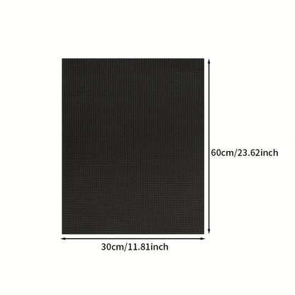 Aquarium Leveling Mat, 10 Gallon Fish Tank Mat for Shock Absorbing, 19.68 X11.81 Inches Compressible Neoprene Mat, Heavy Weight Support Fish Tank Cushions Nonslip Aquarium Bottom Pad, Black Foam Leveling Mat
