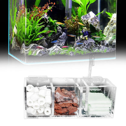 Fish Tank Filter, Wet Dry Separation Hanging Purify Water, Filtro Para Pecera Acrylic External Filter, Small Aquarium Filter Accessories