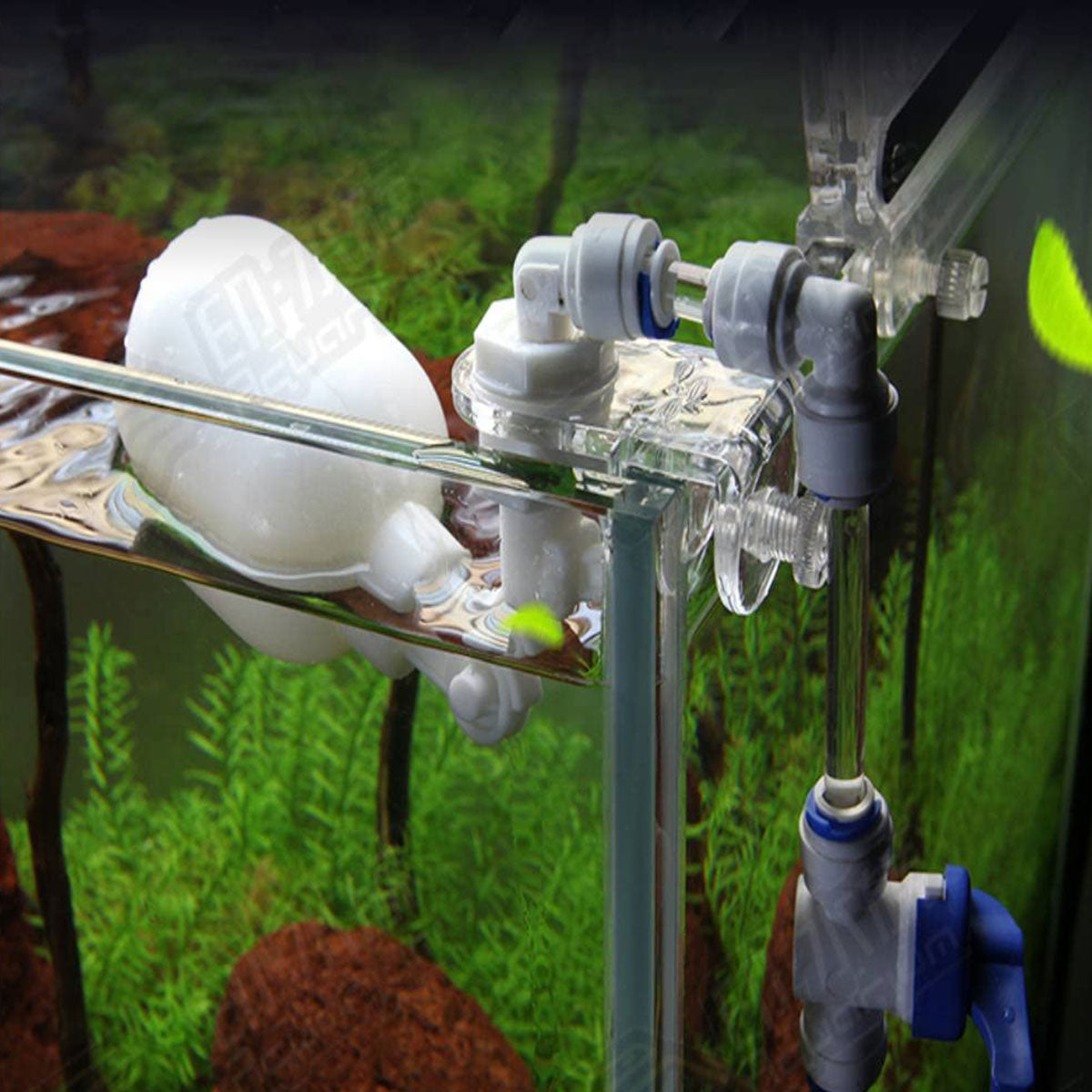 Auto Water Filler, Plastic Nonelectric Water Level Controller Auto Top Off System Adjustable Valve Mounting for Aquarium Fish,  Adjustable Tube Float Valve Kit for Aquarium Water Purifiers  (1 Float + 3Connect)