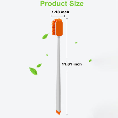 Aquarium Brush Multi-Tool Cleaning Brush with Orange Bristles, Cleaning Brush