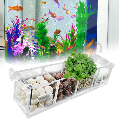 Fish Tank Filter, Wet Dry Separation Hanging Purify Water, Filtro Para Pecera Acrylic External Filter, Small Aquarium Filter Accessories