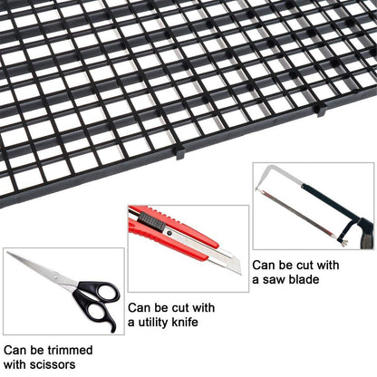 4/8/12PCS Aquarium Grid Plastic, Fish Tank Divider, Egg Crate for DIY Filtration and Bottom Protection in Aquascaping
