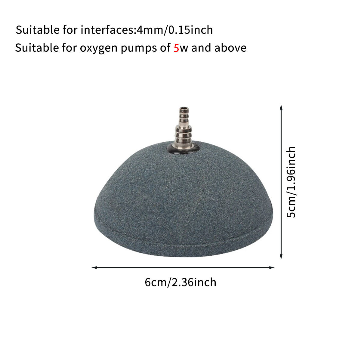 Aquarium Bubble Disk for Fish Tank, High-Temperature Sintered Oxygenator, Easy to Clean