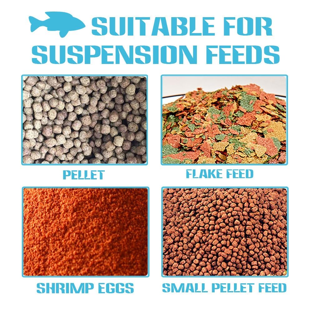 Floating Fish Food Feeder Ring - Aquarium Feeding Tool with Strong Suction Cup, Prevents Food Dispersion for Tropical Fish, Shrimp & Fry