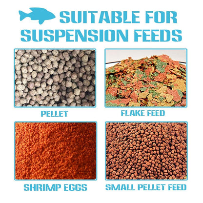Floating Fish Food Feeder Ring - Aquarium Feeding Tool with Strong Suction Cup, Prevents Food Dispersion for Tropical Fish, Shrimp & Fry