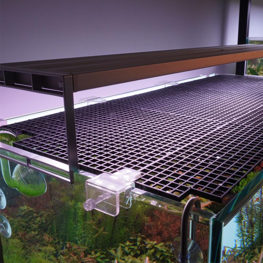 6pcs Transparent Tray Support Frame Partition Frame, Aquarium Lid Clips Suitable for Plastic Dividers and DIY Anti-Jump
