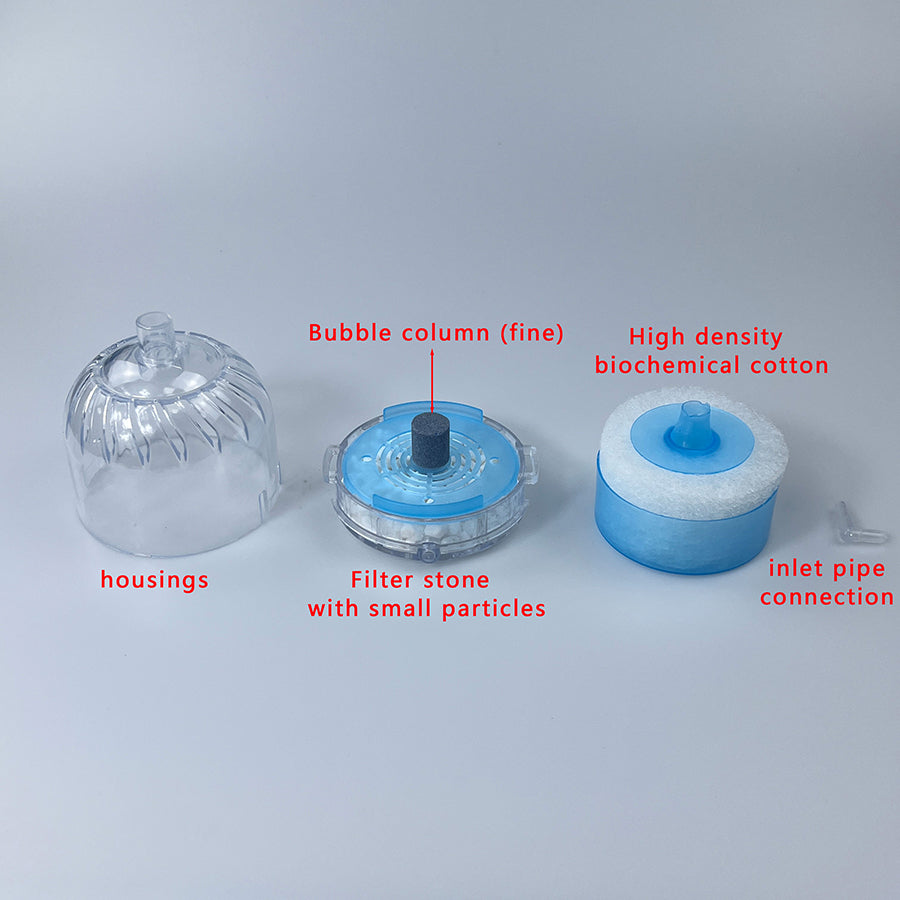Mini Aquarium Sponge Filter, Fish Tank Filter, Small Fish Tank Internal Filter with Sponge and Air Stone, High-Density Biochemical Cotton Filter,  for Small Fish Tank , Aquarium(Air Pumps Not Included)