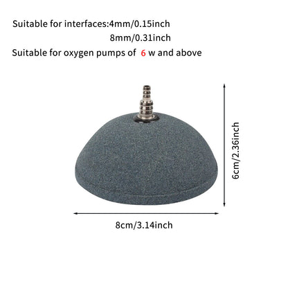 Aquarium Bubble Disk for Fish Tank, High-Temperature Sintered Oxygenator, Easy to Clean