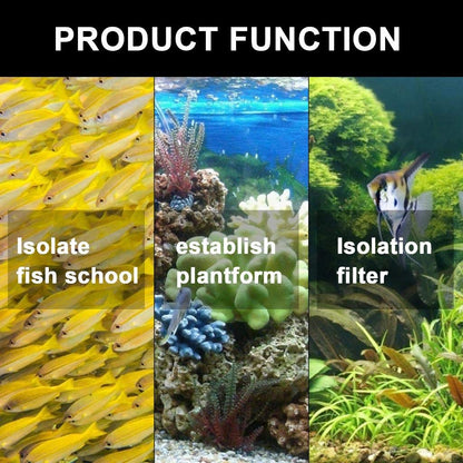 4/8/12PCS Aquarium Grid Plastic, Fish Tank Divider, Egg Crate for DIY Filtration and Bottom Protection in Aquascaping