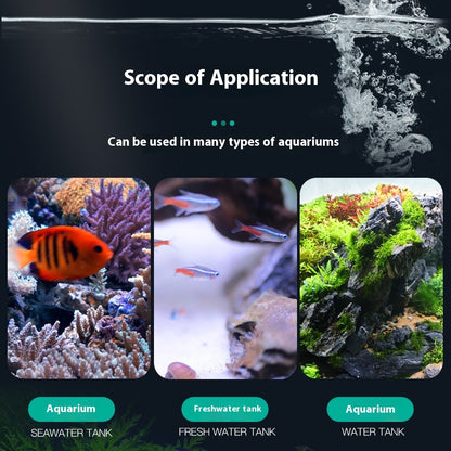 Aquarium Fluidized Bed Filter, Medium Submersible Sponge Filter with Air Stone, Ultra-Quiet Oxygenation, Air Pump Accessories, Suitable for Freshwater And Saltwater, Without Battery