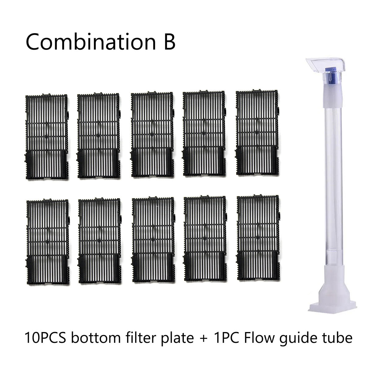 Aquarium Bottom Grid with Oxygen Filtration System, PVC Sand Gravel Filter Board
