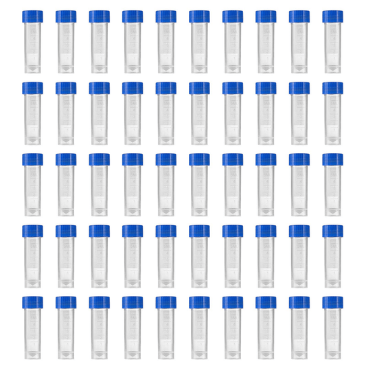 50/100Pcs x 5ml Brine Shrimp Collection Tubes with Caps – for Brine Shrimp Hatchery, Storage & Freezing Baby Brine Shrimp
