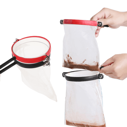 Stainless Steel Handheld Brine Shrimp Separator with Silicone Grip – Large Red Egg, Ultra-Fine Egg, or Combo Set for Brine Shrimp Hatchery