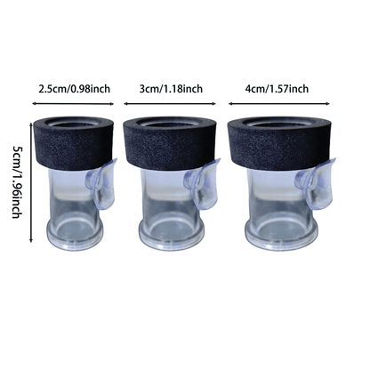 4PCS Acrylic Brine Shrimp Feeding Cups with 80 Mesh Net – Semi-Automatic Feeder Rings for Guppy, Betta, and Fish Fry – For Fresh or Frozen Baby Brine Shrimp