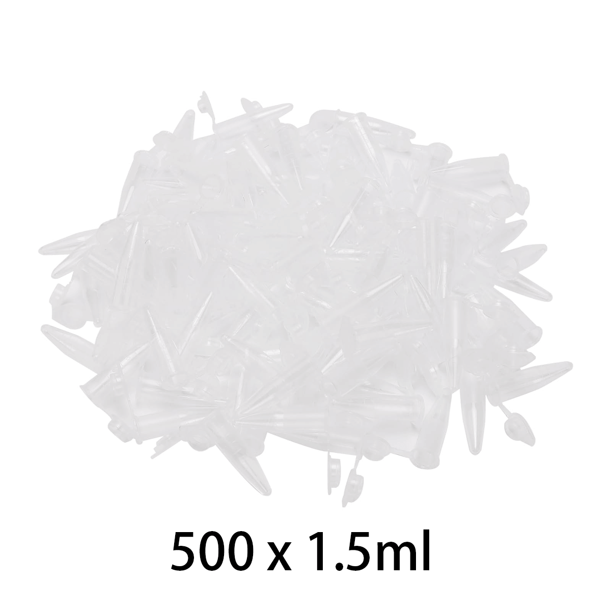 100/500pcs x 1.5ml Clear Conical Brine Shrimp Collection Tubes – for Brine Shrimp Hatchery, Freezing & Storage