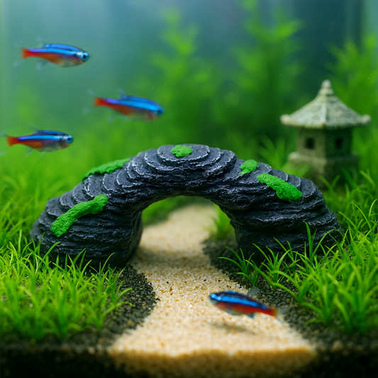 Realistic Resin Turtle Circular Basking Platform, Aquarium Landscape Decoration, Fits Various Turtle Tanks
