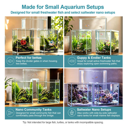 BaoZqua Two-Tank Aquarium Bridge, Negative Pressure Fish Tank Kit