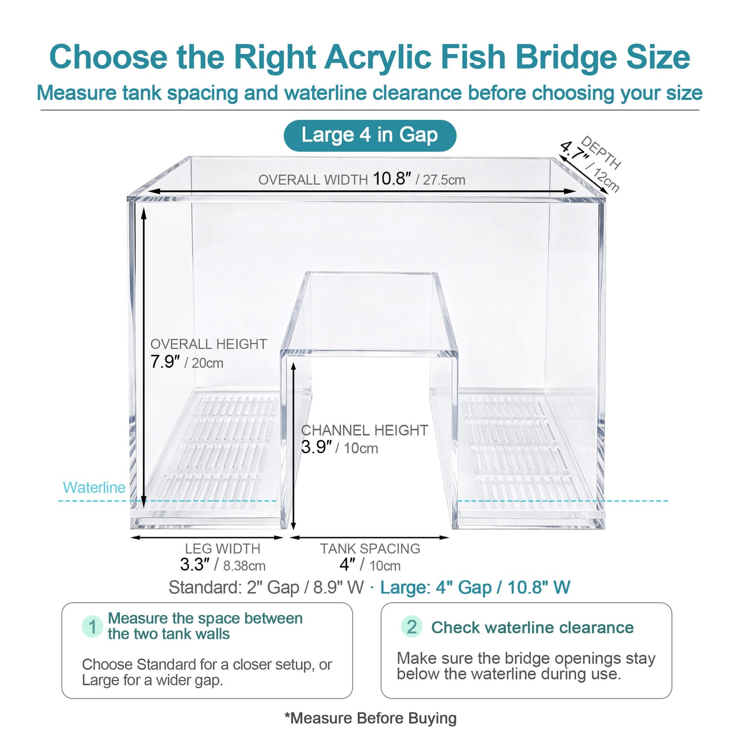 BaoZqua Two-Tank Aquarium Bridge, Negative Pressure Fish Tank Kit