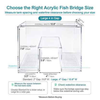 BaoZqua Two-Tank Aquarium Bridge, Negative Pressure Fish Tank Kit