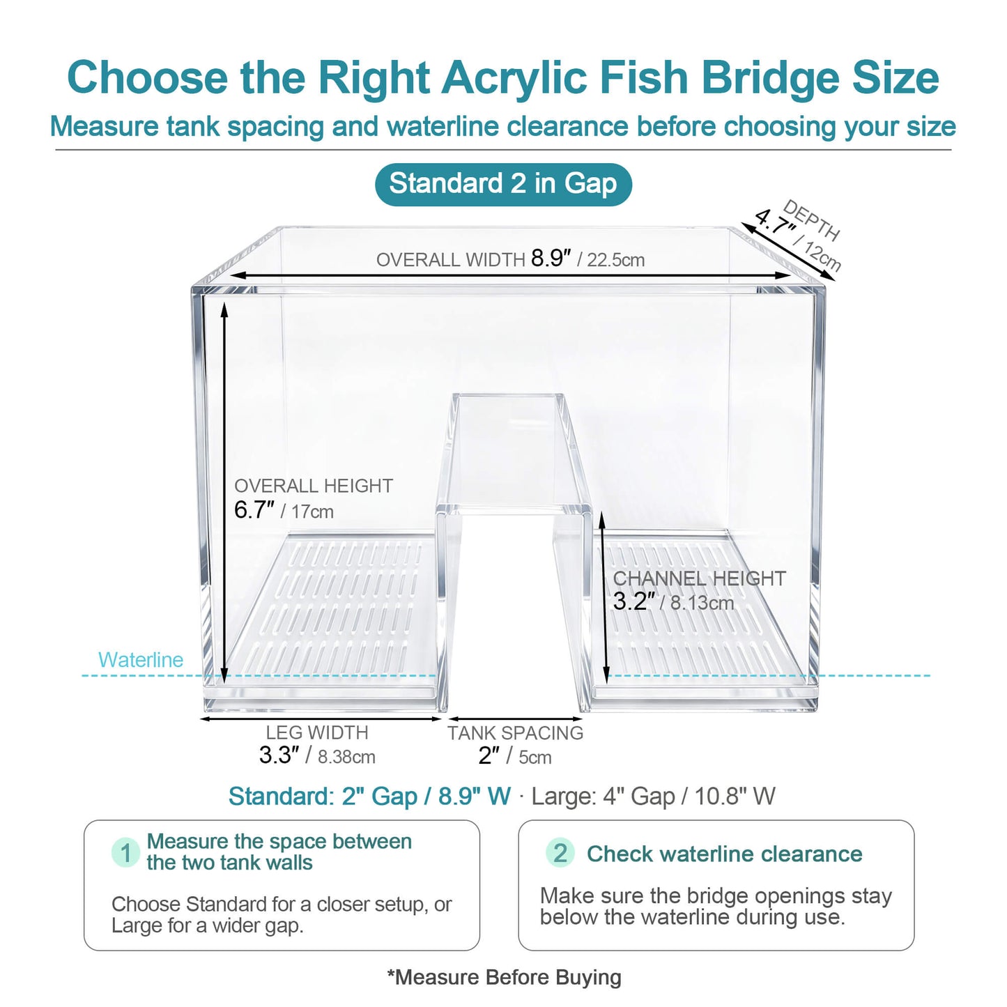 BaoZqua Two-Tank Aquarium Bridge, Negative Pressure Fish Tank Kit