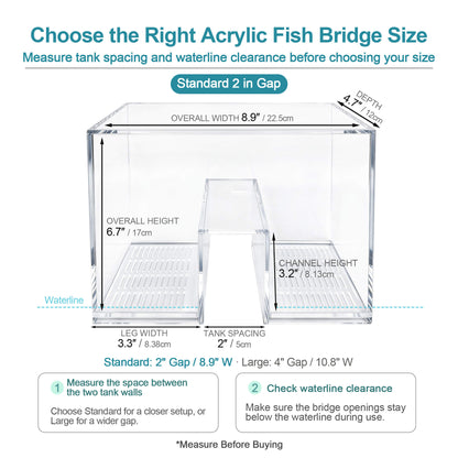 BaoZqua Two-Tank Aquarium Bridge, Negative Pressure Fish Tank Kit