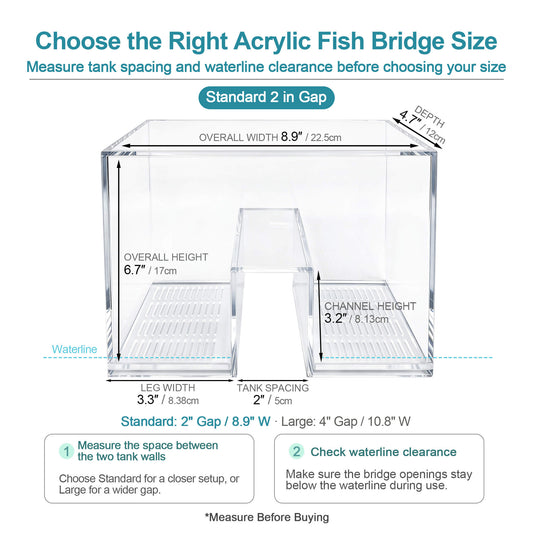 BaoZqua Two-Tank Aquarium Bridge, Negative Pressure Fish Tank Kit