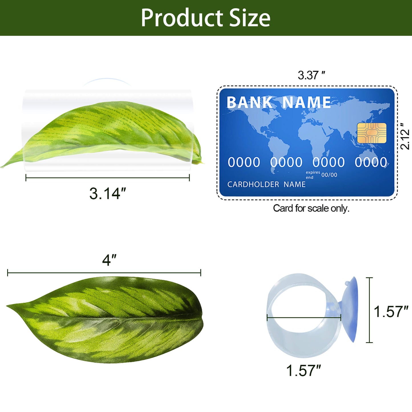 BaoZqua Acrylic Betta Hammock Tunnel, Betta Fish Tank Accessories & Aquarium Tunnel Decor, Fish Tank Hideout with Soft Faux Leaf Hammock, Beta Bed Resting Spot for Bettas