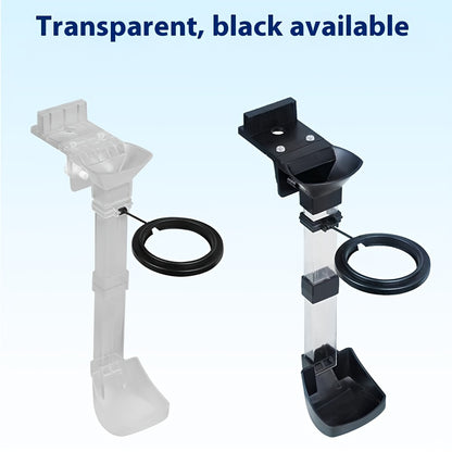 Aquarium Feeding Tube with Floating Feeding Ring for Fish Tank, Shrimp Feeding Tube and Dish Set, Can Be Clamped to the Tanktransparent with Black, Fish Shrimp Food Feeder