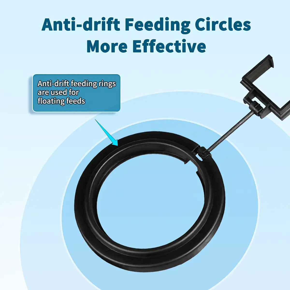 Aquarium Feeding Tube with Floating Feeding Ring for Fish Tank, Shrimp Feeding Tube and Dish Set, Can Be Clamped to the Tanktransparent with Black, Fish Shrimp Food Feeder