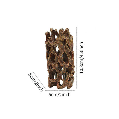 Aquarium Decoration Fish Tank Shrimp Shelter Nest Spawning Hole Fish Root Design