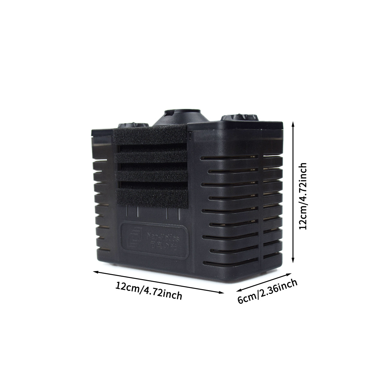 Fish Tank Filter Detachable Filter with Air Stone, Aquarium Sponge Filter Suitable for 2-5 Gallon Tank (Air Pumps Not Included)