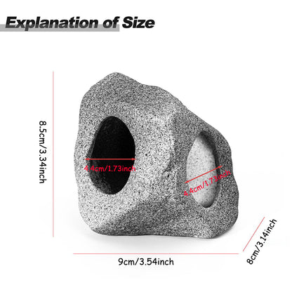 Aquarium Hideaway Rock Cave for Aquatic Pets to Breed, Decor Stone for Betta